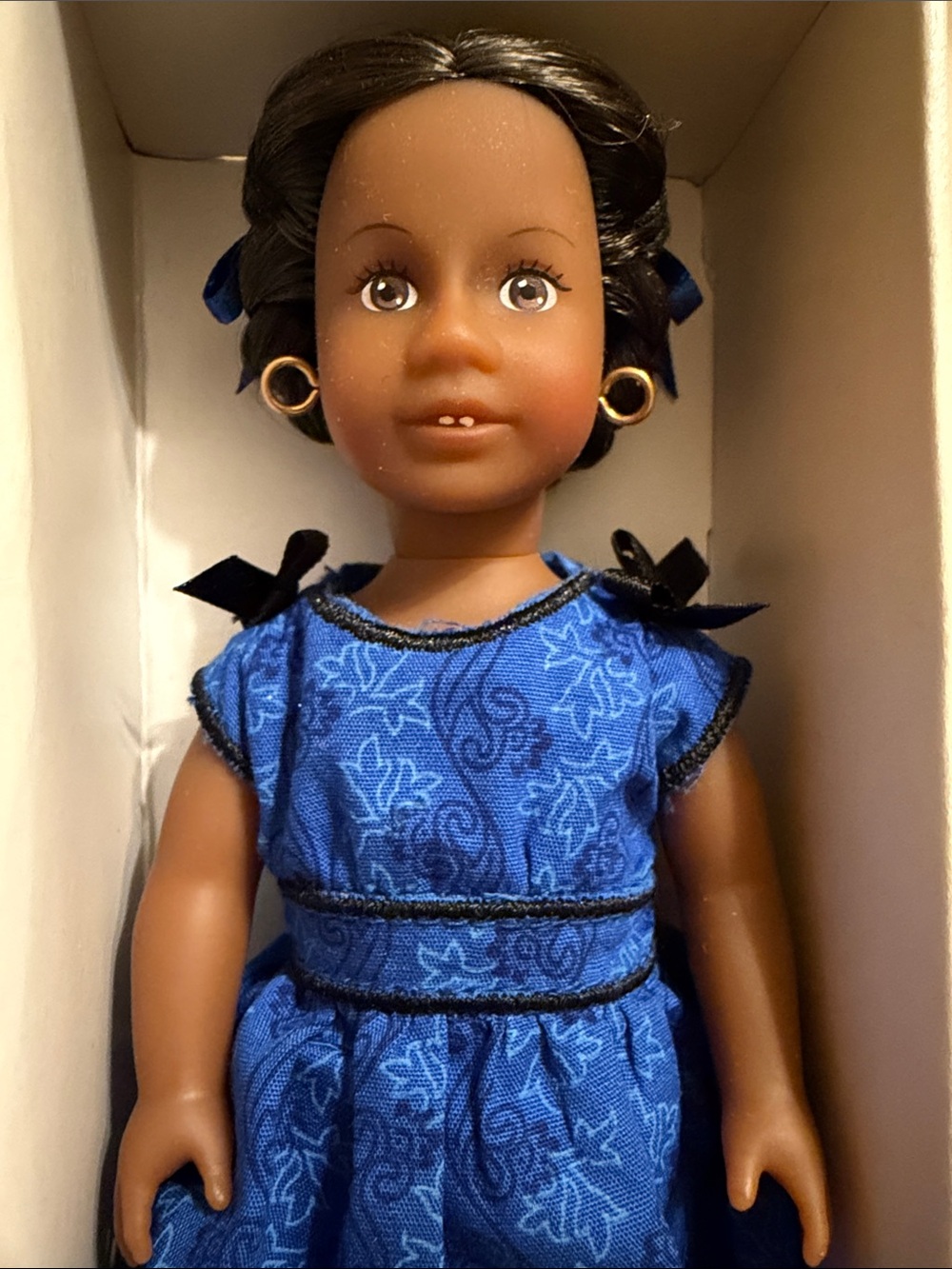 American Girl Addy Walker Mini Doll with Book BeForever Style 6.5” Tall Retired